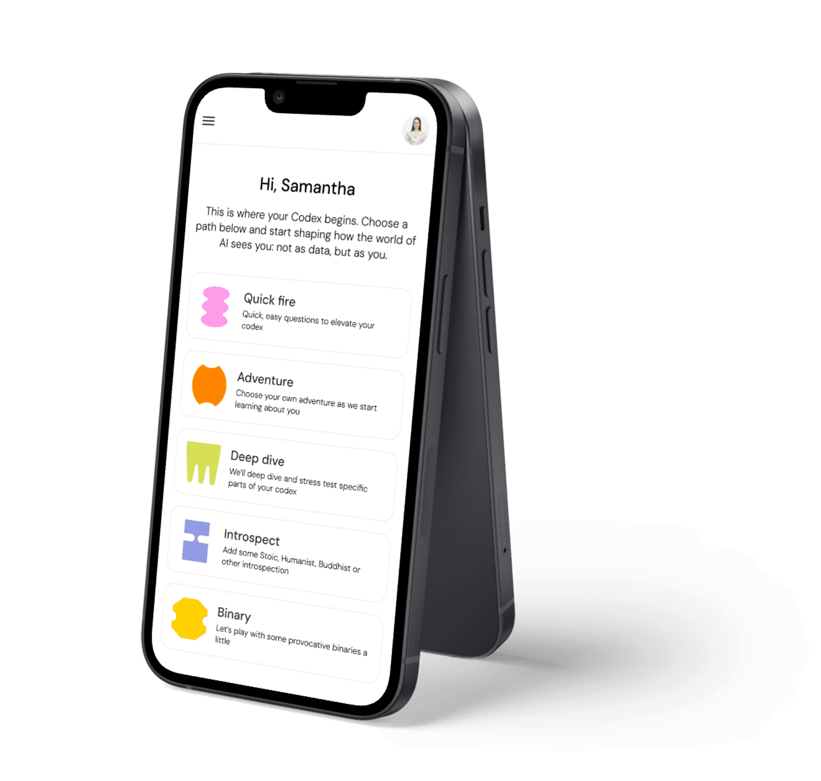iPhone showing tootoo app interface with journey options